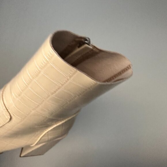 Princess Polly Jamie croc platform boots cream - Picture 6 of 6